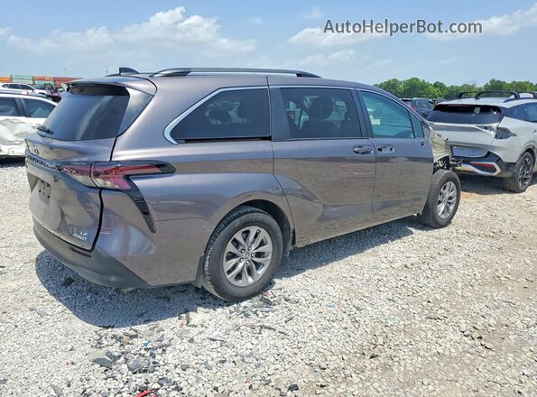 5TDKRKECXPS173402 2023 TOYOTA SIENNA Gray Задня права чверть