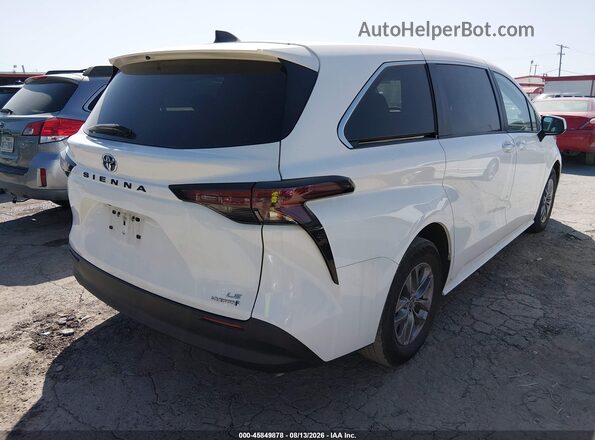 5TDKRKECXRS201864 2024 TOYOTA SIENNA Белый Задняя правая четверть