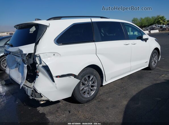 5TDKSKFC0MS039481 2021 TOYOTA SIENNA Белый Задняя правая четверть