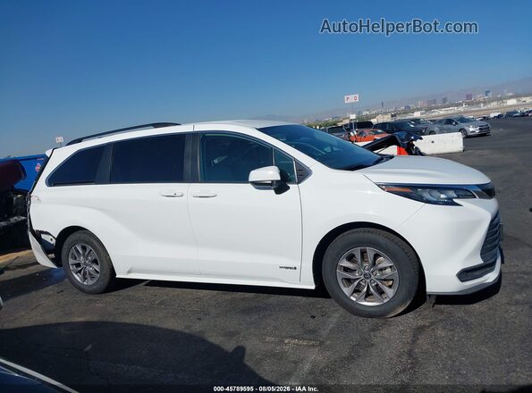 5TDKSKFC0MS039481 2021 TOYOTA SIENNA Белый Панорамный вид салона 360°