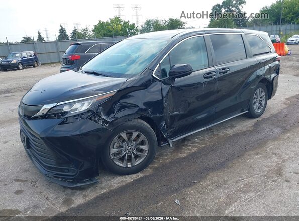 5TDKSKFC1MS013391 2021 TOYOTA SIENNA Black Առջևի ձախ երեք քառորդ տեսարան