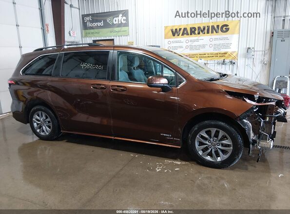 5TDKSKFC1MS038677 2021 TOYOTA SIENNA Brown Սալոնի 360 աստիճան տեսք