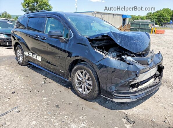 5TDKSKFC2MS039174 2021 TOYOTA SIENNA Черный Передняя правая четверть
