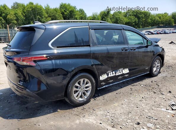 5TDKSKFC2MS039174 2021 TOYOTA SIENNA Черный Задняя правая четверть