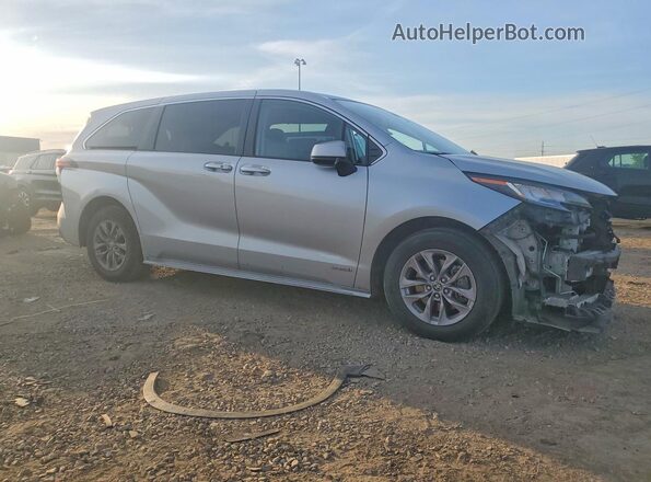 5TDKSKFC9MS028043 2021 TOYOTA SIENNA Silver წინა მარჯვენა