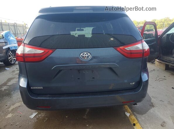 5TDKZ3DC0HS799792 2017 TOYOTA SIENNA Blue Հետևի տեսք