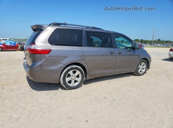 5TDKZ3DC0HS870196 2017 TOYOTA SIENNA Gray Задня права чверть