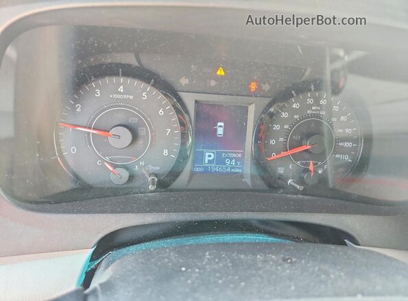 5TDKZ3DC0HS870196 2017 TOYOTA SIENNA Gray Вид щитка приладів