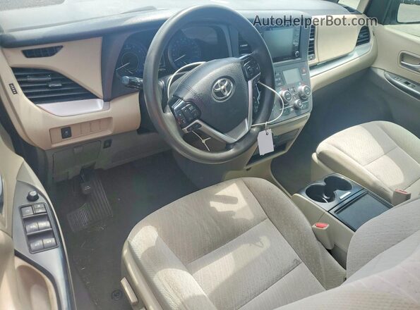 5TDKZ3DC0LS025566 2020 TOYOTA SIENNA White Widok zestawu wskaźników
