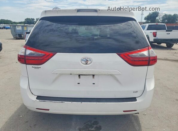 5TDKZ3DC0LS025566 2020 TOYOTA SIENNA White Widok wnętrza z przodu
