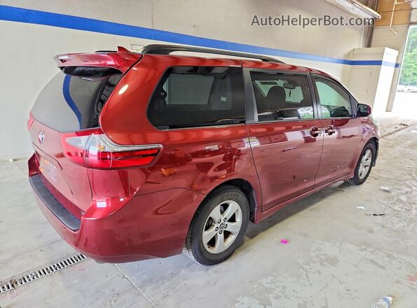 5TDKZ3DC0LS041475 2020 TOYOTA SIENNA Burgundy Tył prawy