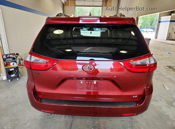 5TDKZ3DC0LS041475 2020 TOYOTA SIENNA Burgundy Widok z tyłu