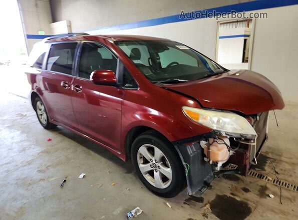 5TDKZ3DC0LS041475 2020 TOYOTA SIENNA Burgundy Przód prawy