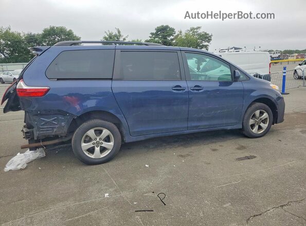 5TDKZ3DC0LS059183 2020 TOYOTA SIENNA Blue Задня права чверть