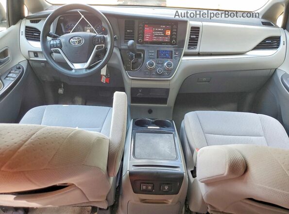 5TDKZ3DC0LS072323 2020 TOYOTA SIENNA Silver Dashboard view