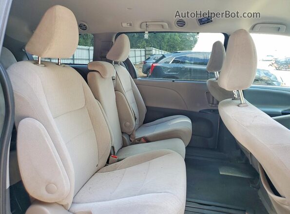 5TDKZ3DC0LS072323 2020 TOYOTA SIENNA Silver Rear interior view