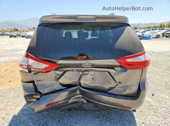 5TDKZ3DC1HS794715 2017 TOYOTA SIENNA Gray Widok z tyłu