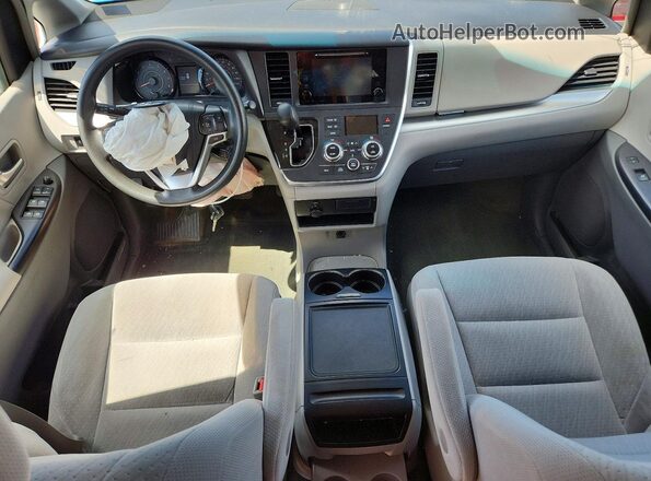 5TDKZ3DC1HS799543 2017 TOYOTA SIENNA White წინა პანელის ხედი