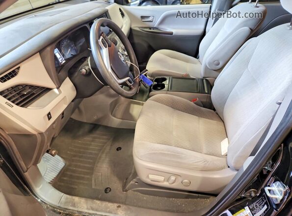 5TDKZ3DC1LS040450 2020 TOYOTA SIENNA Black Widok wnętrza z przodu