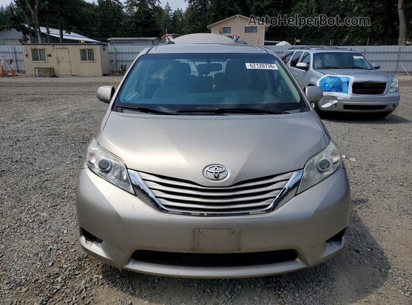 5TDKZ3DC2HS799745 2017 TOYOTA SIENNA Tan Вид спереду