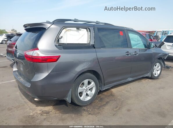 5TDKZ3DC2JS924524 2018 TOYOTA SIENNA Gray უკანა მარჯვენა