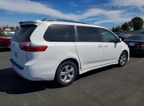 5TDKZ3DC2KS013286 2019 TOYOTA SIENNA White Задня права чверть