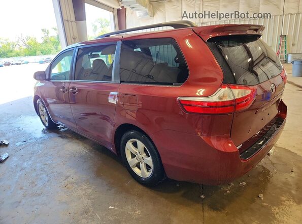 5TDKZ3DC3HS888790 2017 TOYOTA SIENNA Maroon უკანა მარცხენა