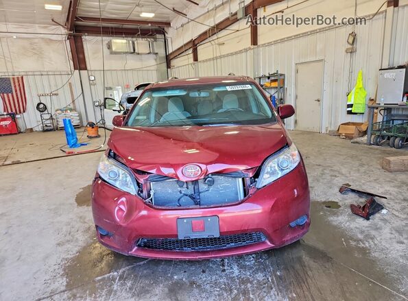 5TDKZ3DC3HS888790 2017 TOYOTA SIENNA Maroon წინა ხედი