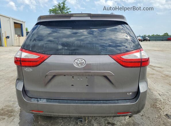 5TDKZ3DC3JS948198 2018 TOYOTA SIENNA Gray Widok z tyłu