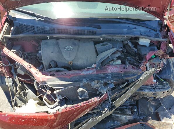 5TDKZ3DC3KS008744 2019 TOYOTA SIENNA Burgundy Вид підкапотного простору