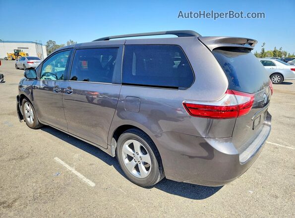 5TDKZ3DC4HS784261 2017 TOYOTA SIENNA Gray Հետևի ձախ