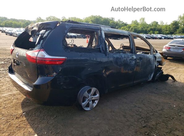 5TDKZ3DC4HS811670 2017 TOYOTA SIENNA Black Trasero derecho