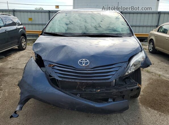 5TDKZ3DC4HS827271 2017 TOYOTA SIENNA Blue Вид спереду