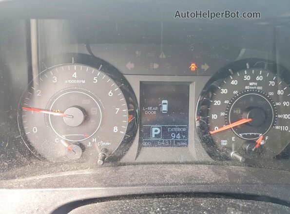 5TDKZ3DC4HS852722 2017 TOYOTA SIENNA Silver Widok zestawu wskaźników