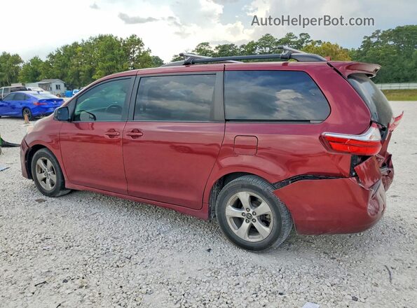 5TDKZ3DC4JS905764 2018 TOYOTA SIENNA Maroon Rear left