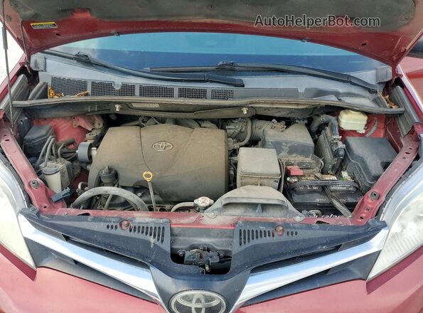 5TDKZ3DC4JS905764 2018 TOYOTA SIENNA Maroon Engine compartment view