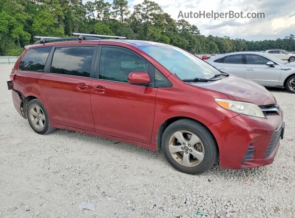 5TDKZ3DC4JS905764 2018 TOYOTA SIENNA Maroon Front right