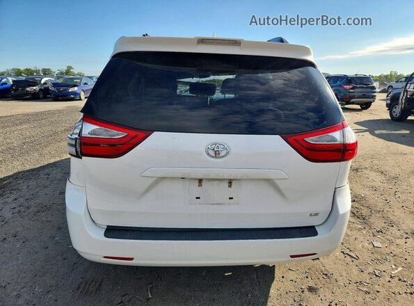 5TDKZ3DC4JS922869 2018 TOYOTA SIENNA White Вид ззаду