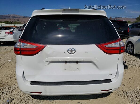 5TDKZ3DC4JS960957 2018 TOYOTA SIENNA White Vista trasera