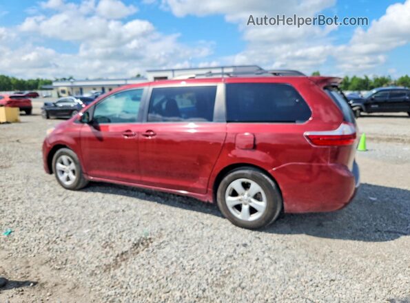 5TDKZ3DC5HS859579 2017 TOYOTA SIENNA Burgundy უკანა მარცხენა