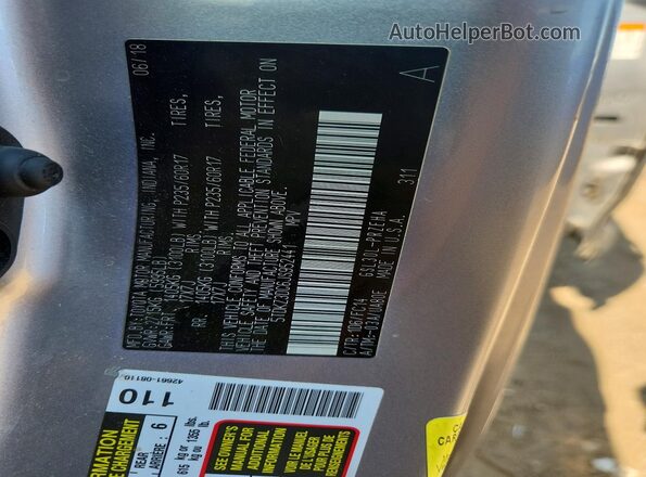 5TDKZ3DC6JS952441 2018 TOYOTA SIENNA Серебряный Вид подкапотного пространства