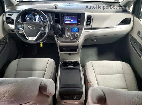 5TDKZ3DC6LS042405 2020 TOYOTA SIENNA Black წინა პანელის ხედი