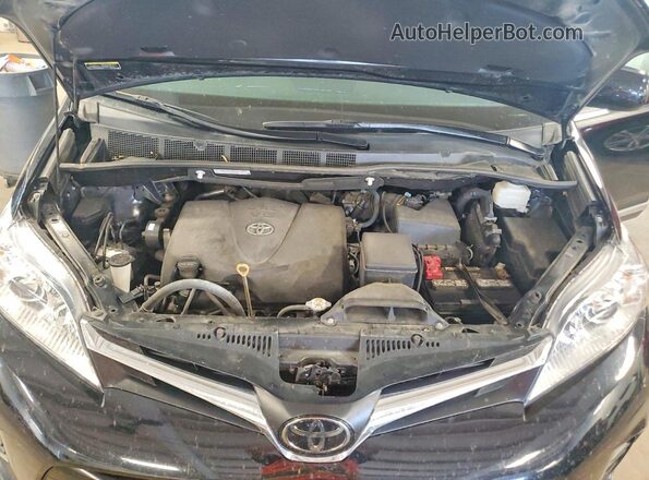 5TDKZ3DC6LS042405 2020 TOYOTA SIENNA Black ძრავის განყოფილების ხედი