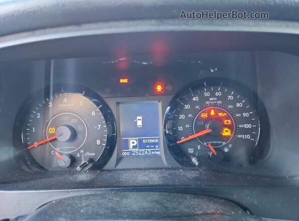 5TDKZ3DC7HS781998 2017 TOYOTA SIENNA Gray Instrument cluster view