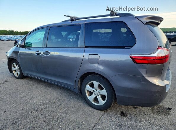 5TDKZ3DC7HS781998 2017 TOYOTA SIENNA Gray Rear left