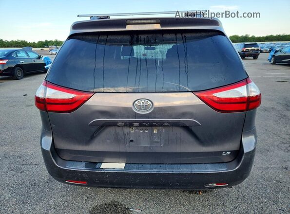 5TDKZ3DC7HS781998 2017 TOYOTA SIENNA Gray Rear view