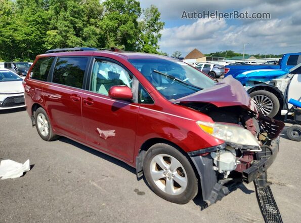 5TDKZ3DC7HS849331 2017 TOYOTA SIENNA Бордовый Передняя правая четверть