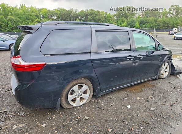 5TDKZ3DC7KS990519 2019 TOYOTA SIENNA Черный Задняя правая четверть