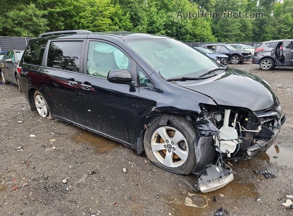 5TDKZ3DC7KS990519 2019 TOYOTA SIENNA Черный Передняя правая четверть