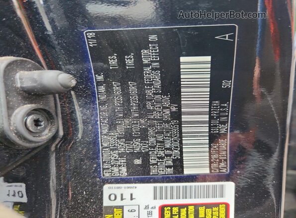 5TDKZ3DC7KS990519 2019 TOYOTA SIENNA Черный Вид наклейки с VIN-кодом